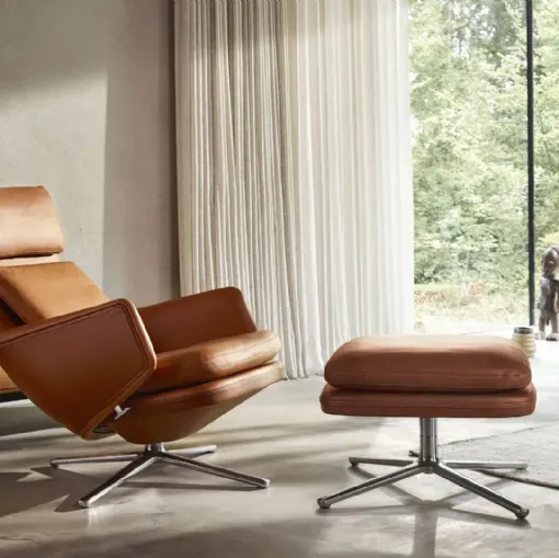  Poltrona Grand Relax & Ottoman di Vitra