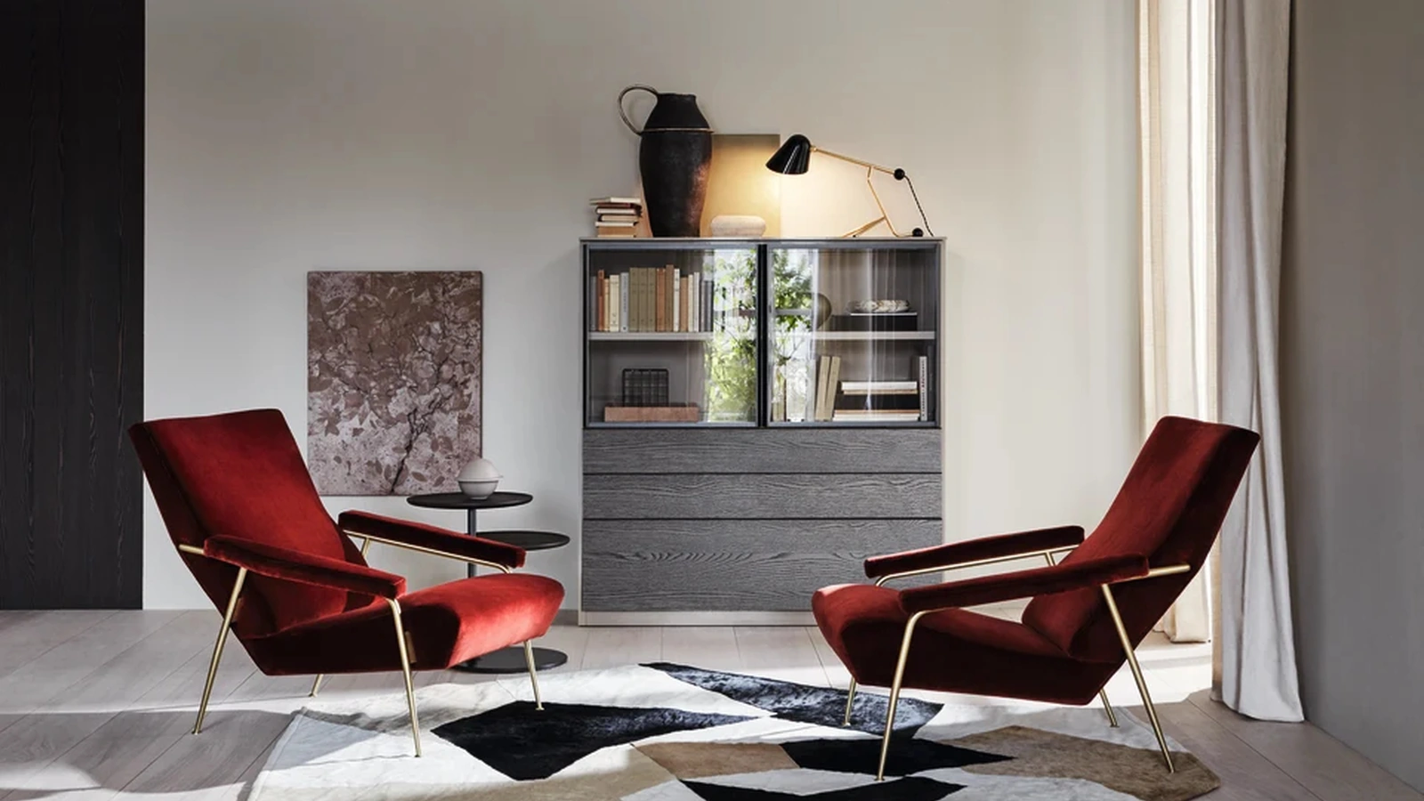 Tappeto in pelle di cavallino D-754-1 di Molteni & C