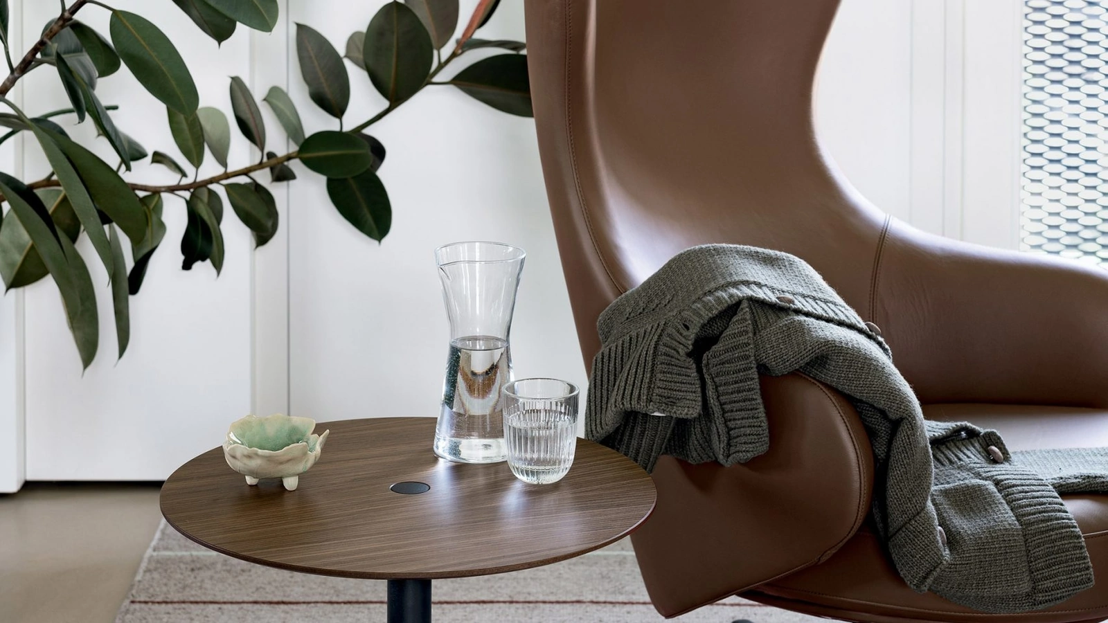 Tavolino rotondo PTB di Kristalia