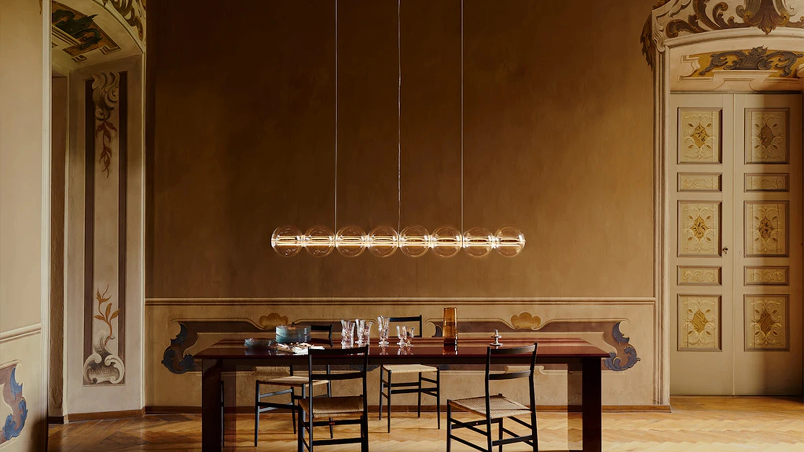 Lampada a sospensione Luce Sferica in vetro soffiato di Flos