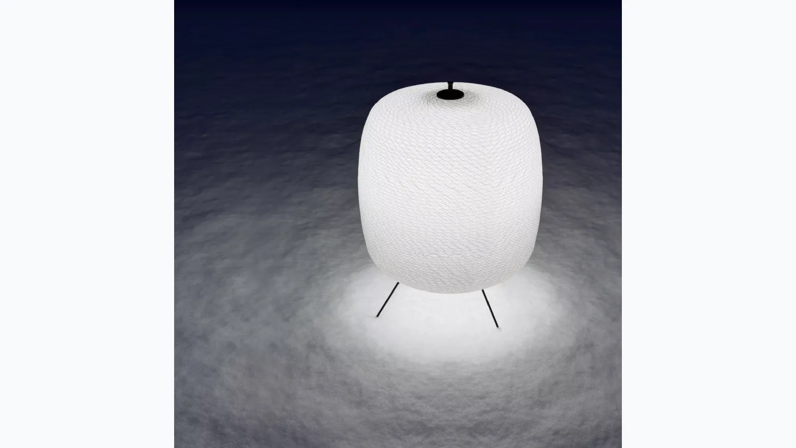 Lampada per esterno in nylon con struttura in metallo Shoji Outdoor di Davide Groppi