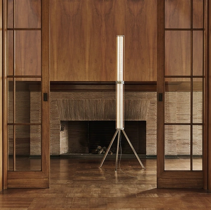 Lampada in vetro SuperWire Floor di Flos