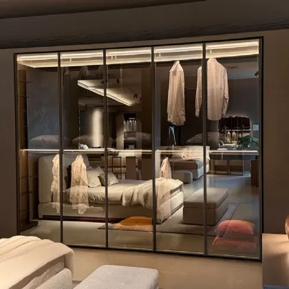 Armadio gliss master glass molteni