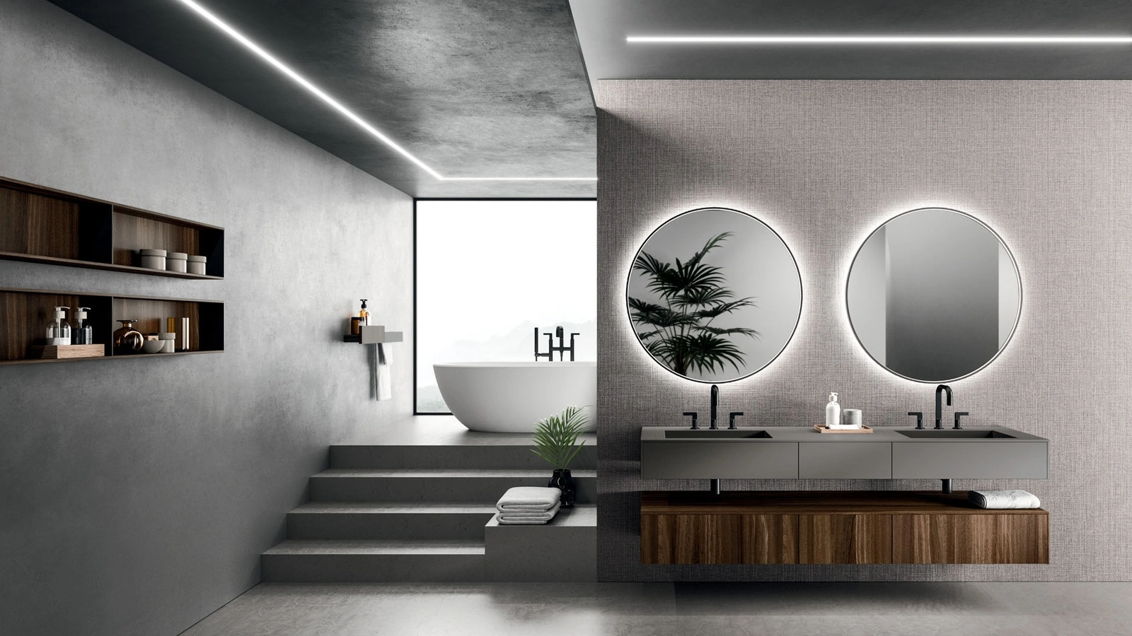 Mobile da Bagno sospeso Modo Project 06 in Rovere di Arrital