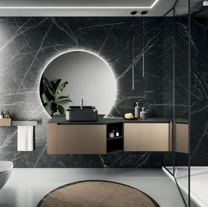 Mobile da Bagno sospeso Modo Project 12 in tecnometal Bronzo di Arrital