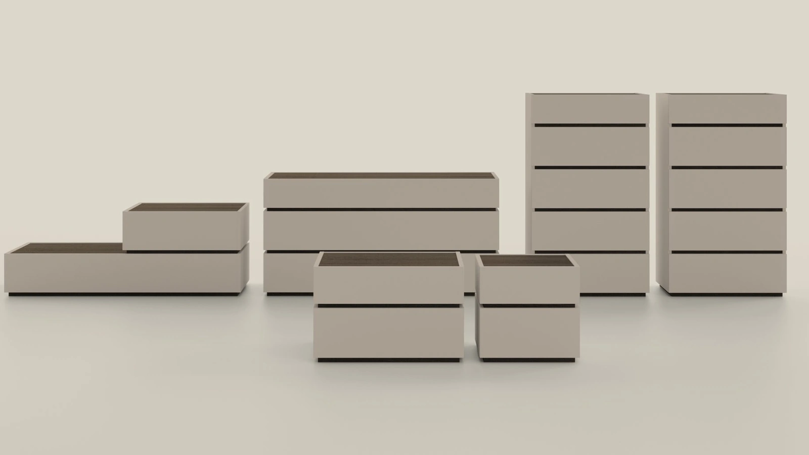 Gruppo Notte Wafer di Kristalia