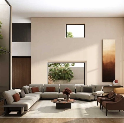 Salotto angolare Blisscape Deep di Poltrona Frau