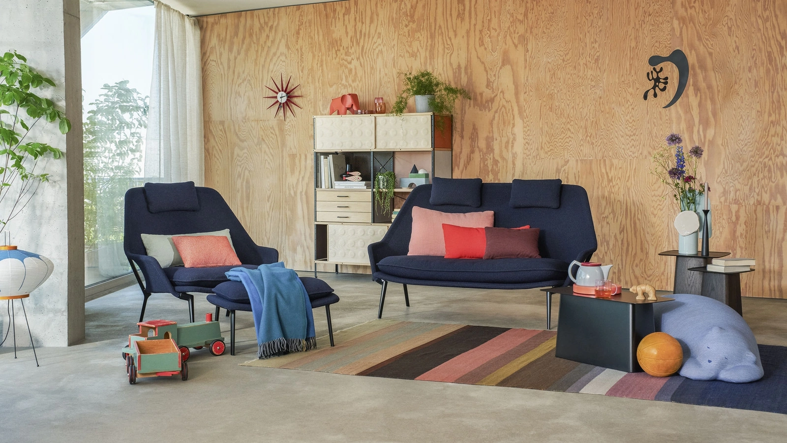 Divano lineare Slow Sofa di Vitra