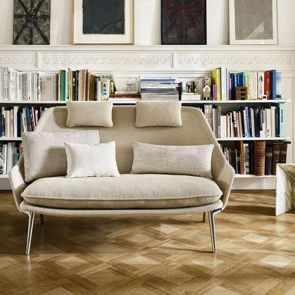 Divano lineare Slow Sofa di Vitra
