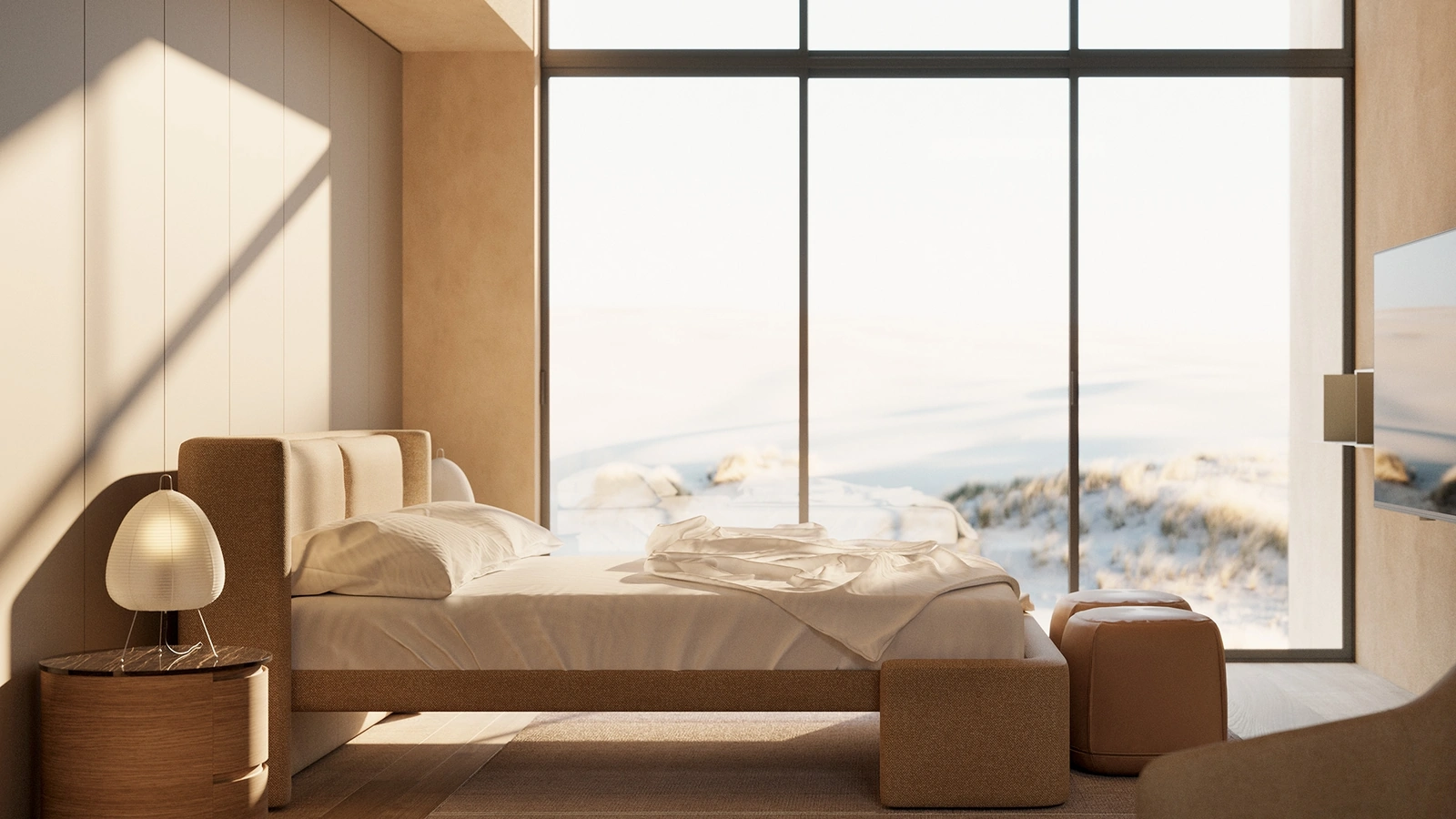 Letto imbottito Dimora di Kristalia