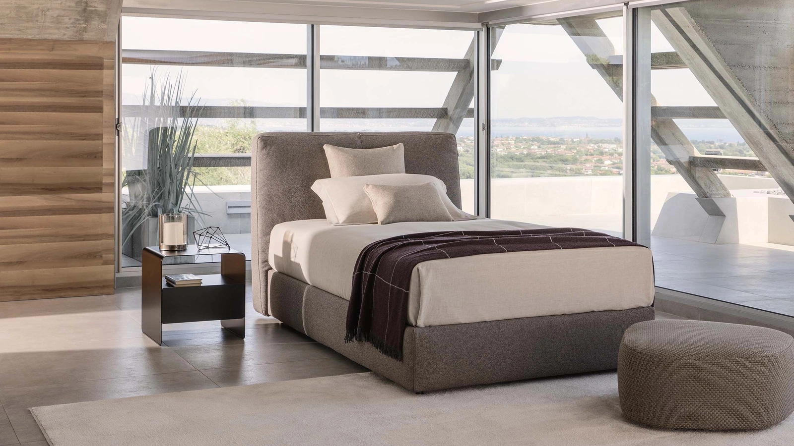 Letto singolo MyPlace di Flou