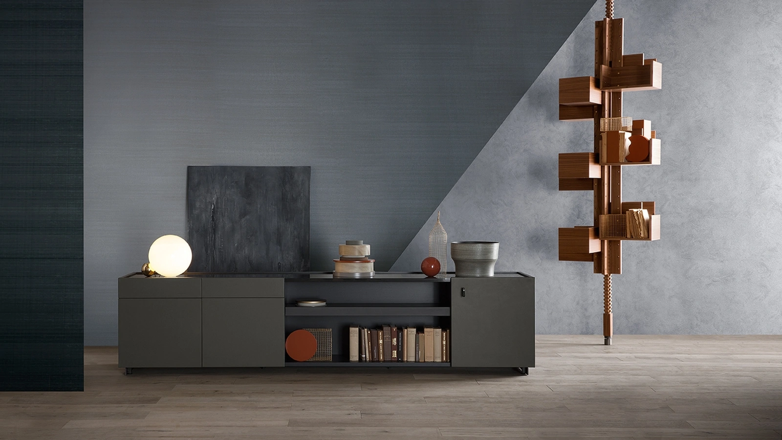 Libreria divisoria Albero di Poltrona Frau