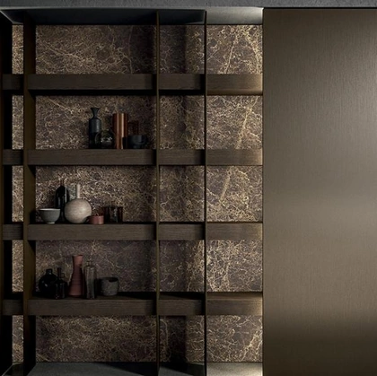 Libreria a muro Brera 04 di Modulnova