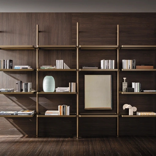 Libreria Hector in alluminio di Molteni & C