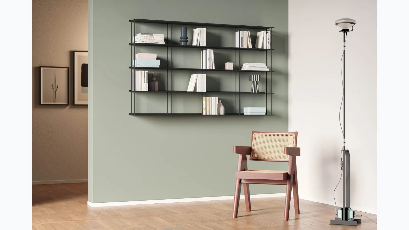 Libreria sospesa Krossing Midi 03 di Kriptonite