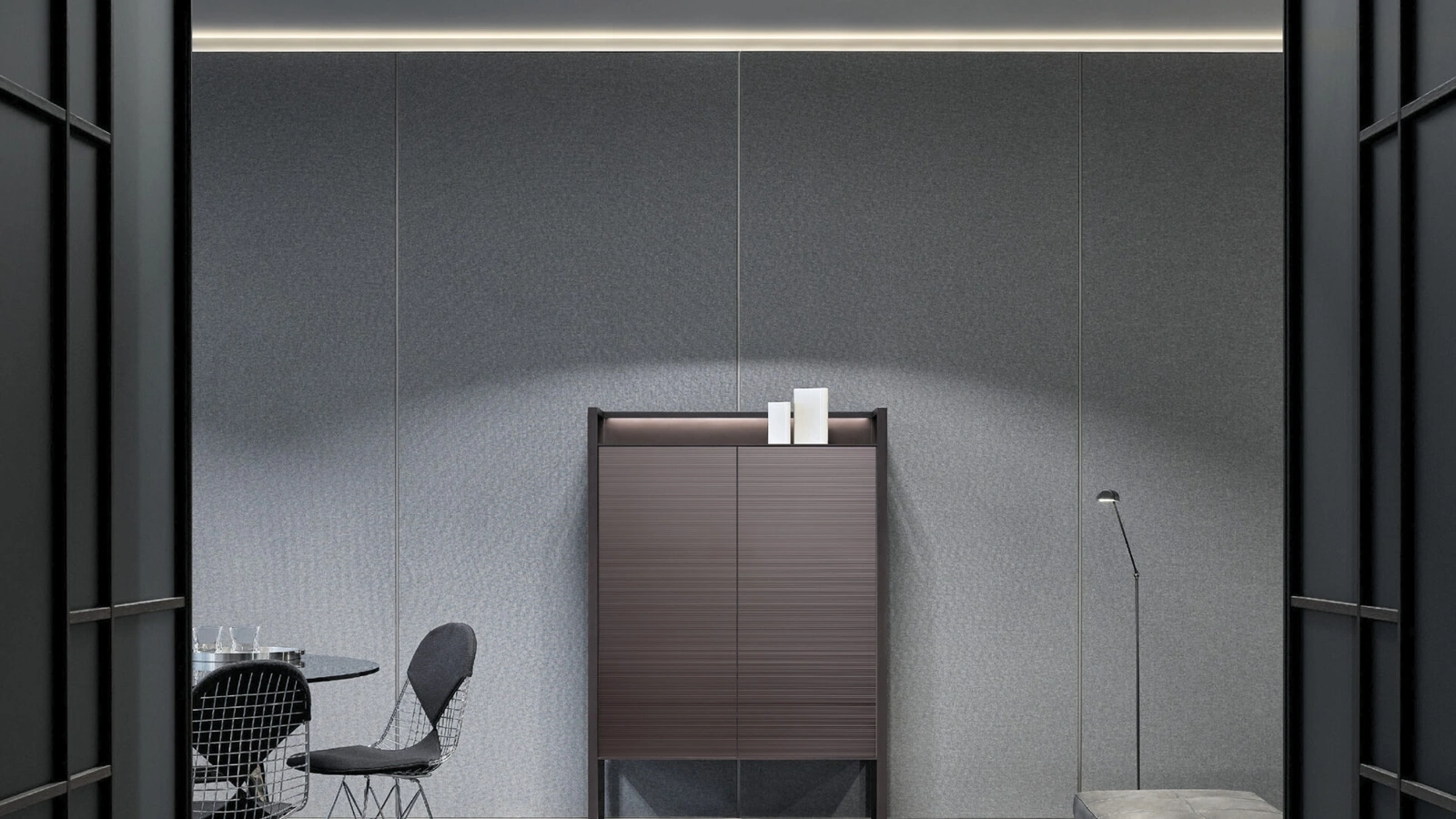 Madia Rialto Amaranto Taiga di Rimadesio