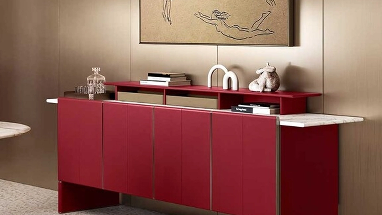 Madia Zabriskie Cabinet basso di Poltrona Frau