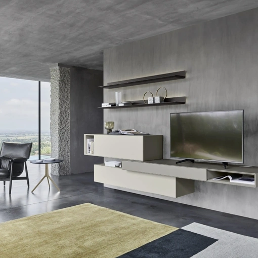 Parete Attrezzata sospesa Domino 04 di Sangiacomo