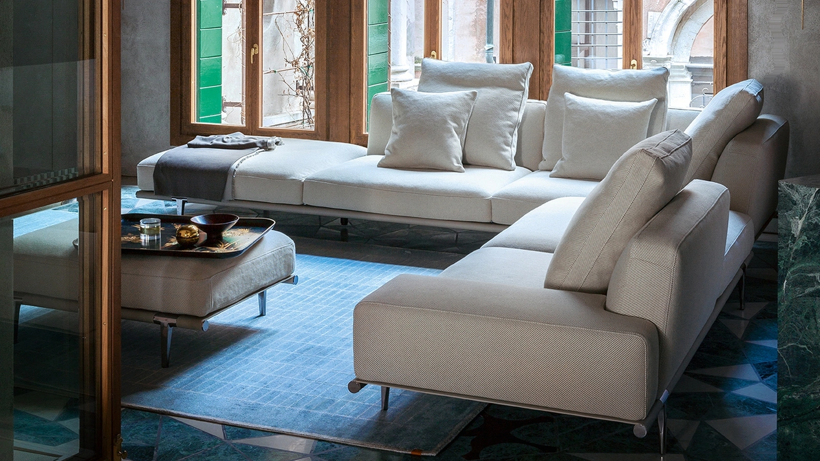 Divano angolare Let it Be di Poltrona Frau