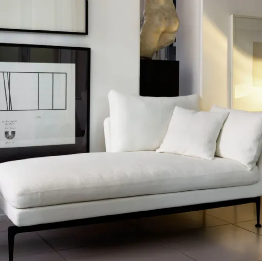 Divano lineare in tessuto Suita Chaise Longue di Vitra