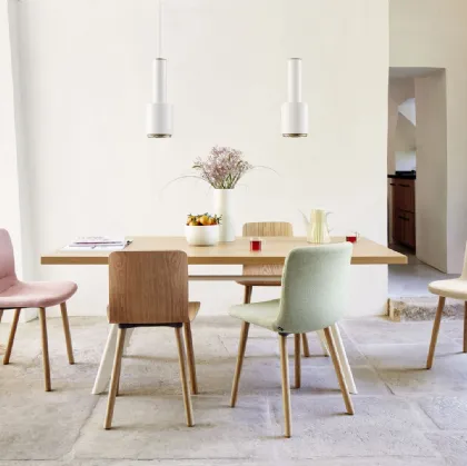 Sedia Hal Soft Wood di Vitra