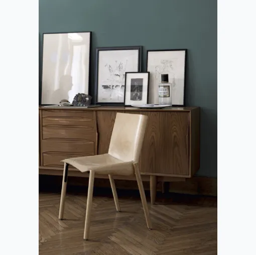 Sedia in cuoio 1085 Edition di Kristalia