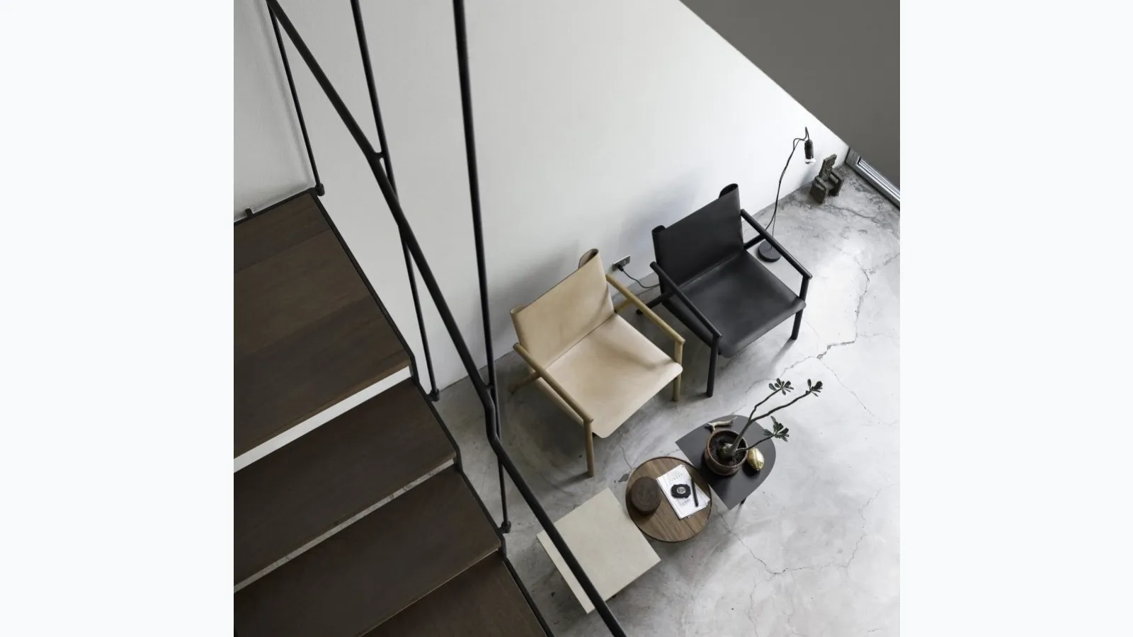 Sedia in cuoio 1085 Edition di Kristalia