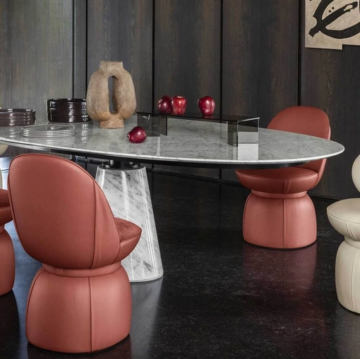 Sedia Leplì di Poltrona Frau