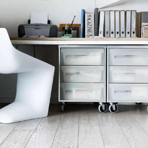 Sedia di design in polipropilene bianco Pulp di Kristalia