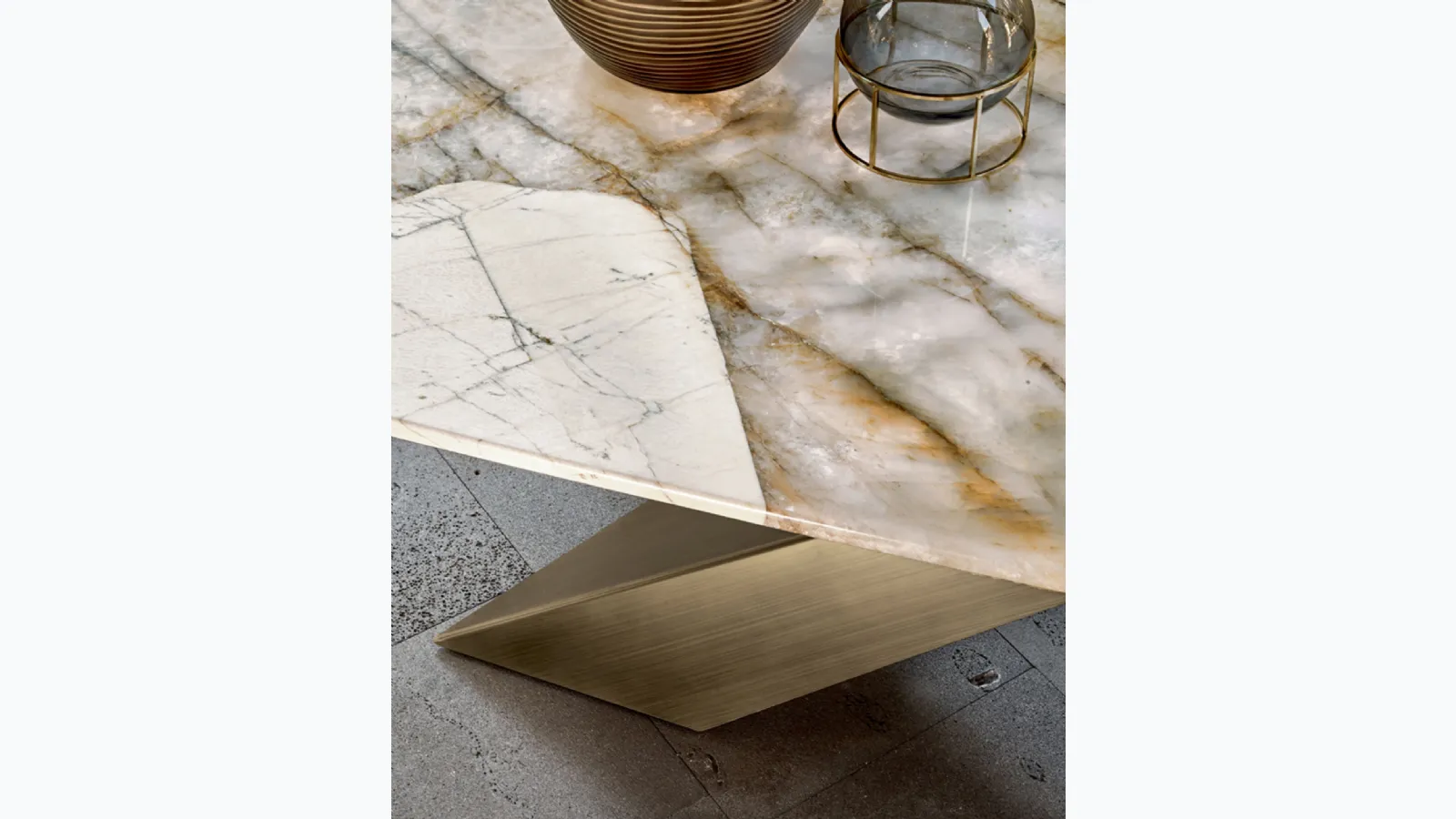 Tavolo Living Marmo di Riflessi