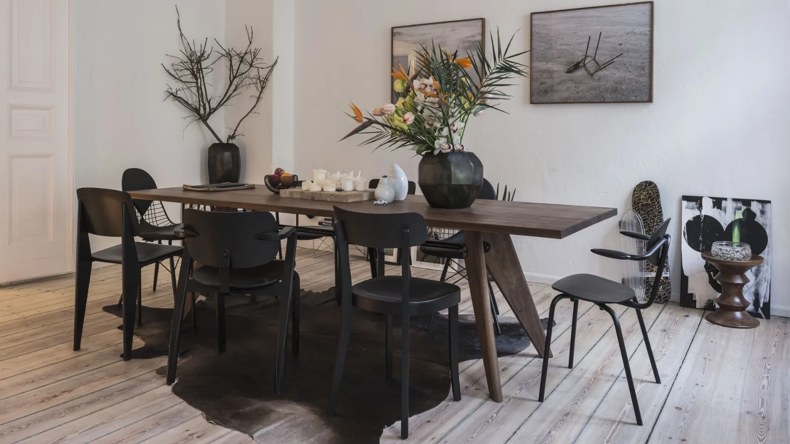 Tavolo in rovere massello Table Solvay di Vitra