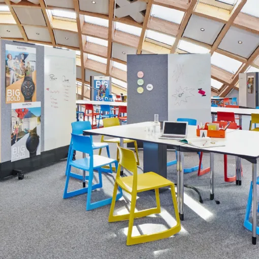 Tavolo in melaminico e metallo Map Table di Vitra
