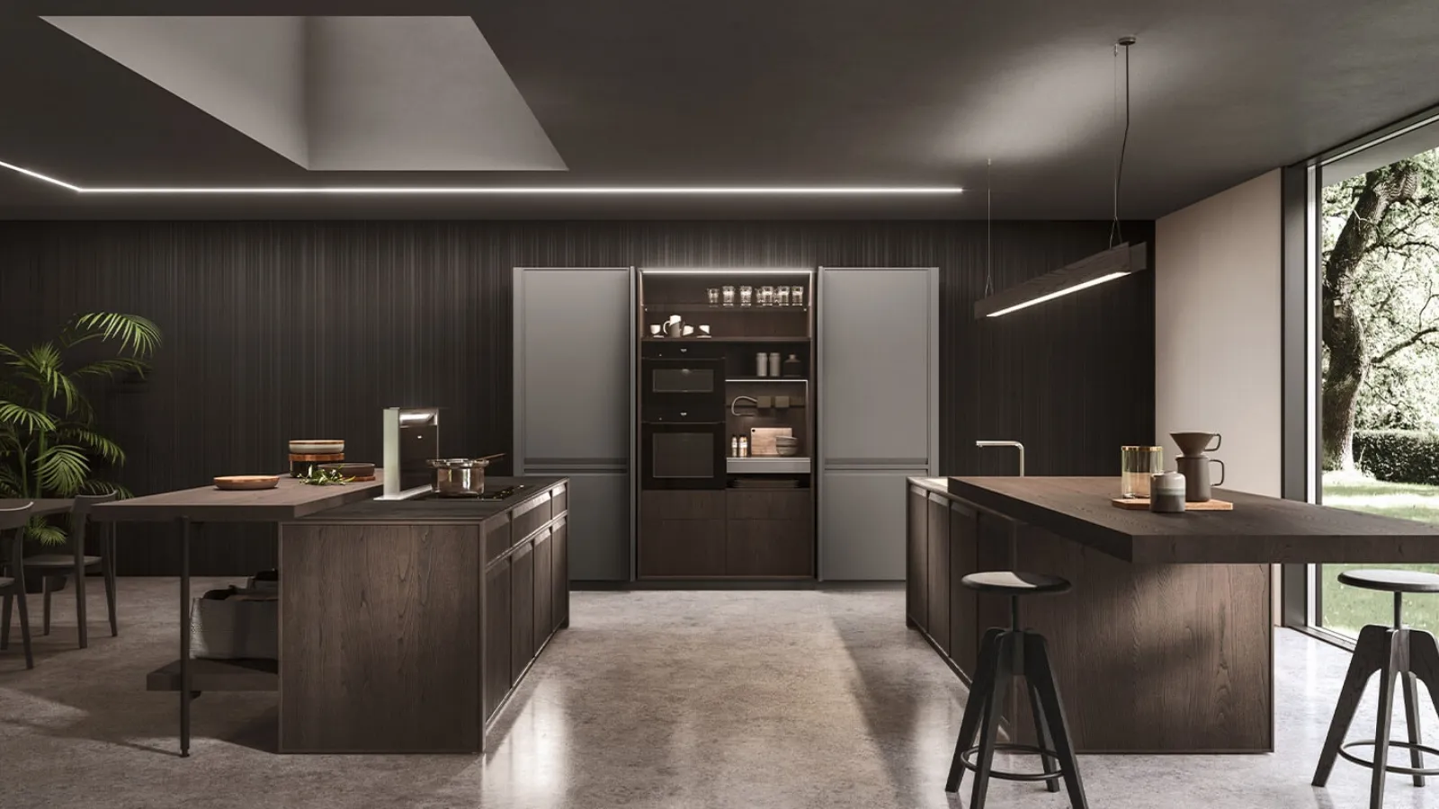 Cucina Design con doppia isola Ak 07 04 di Arrital