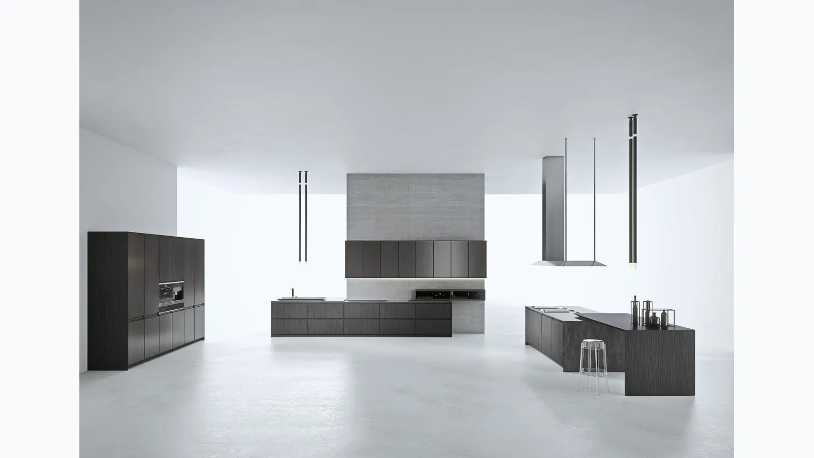 Cucina Design con isola AkB 08 06 di Arrital